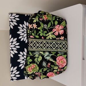 Vera Bradley Botanica Quilted Sherry Crossbody Bag Floral Garden Paisley Green